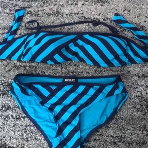 DKNY blue bikini